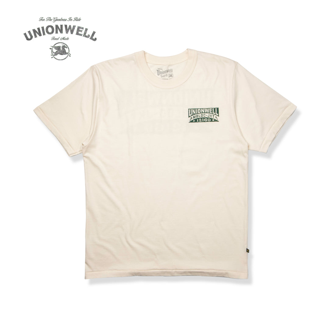 Unionwell T-shirt Address Stamp Off White