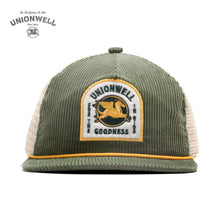 Unionwell Trucker Caps Roundlogo Cord Green