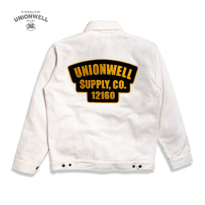 Unionwell Trucker Jacket Zip Code White