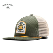 Unionwell Trucker Caps Roundlogo Cord Green