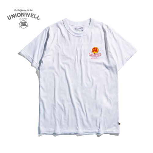 Unionwell T-shirt Clsc Roundlogo White