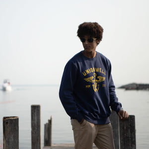 Unionwell Crewneck Menjangkar Navy