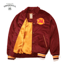 Unionwell Varsity Jacket Corduroy Roundlogo Maroon