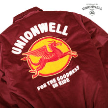 Unionwell Varsity Jacket Corduroy Roundlogo Maroon