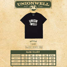Unionwell Tshirt Basic Font Tee Black