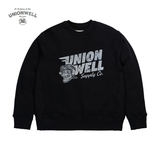 Unionwell Pullover Crewneck Tiger Rush Jump Black