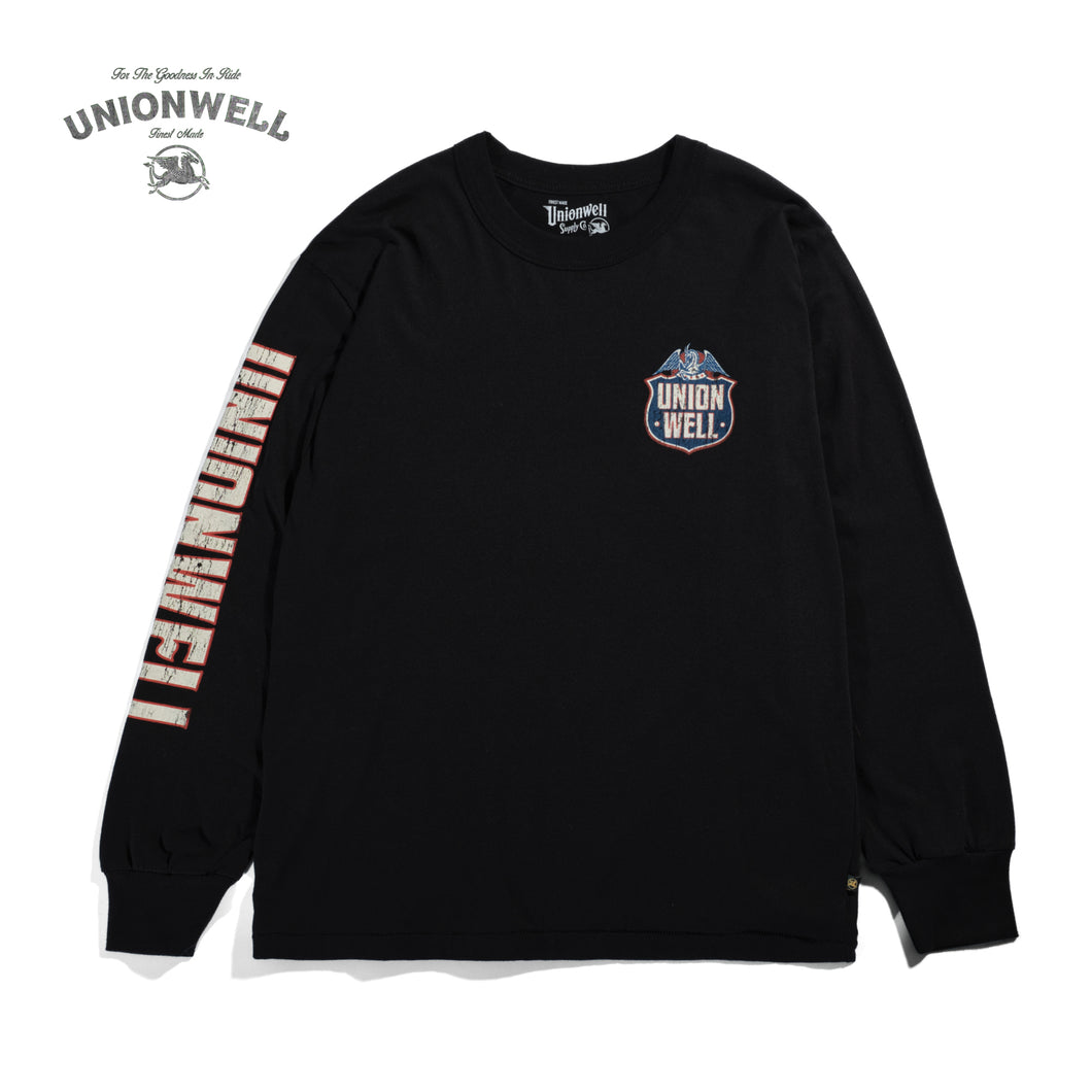 Unionwell T-shirt Union Shield Ls Black