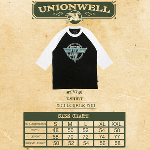 Unionwell T-shirt You Double You Black White