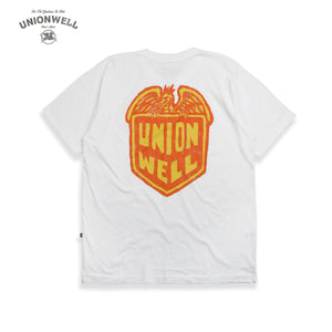 Unionwell T-shirt Union Pin White