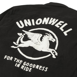 Unionwell Shirt Roundlogo Ls Shirt Black