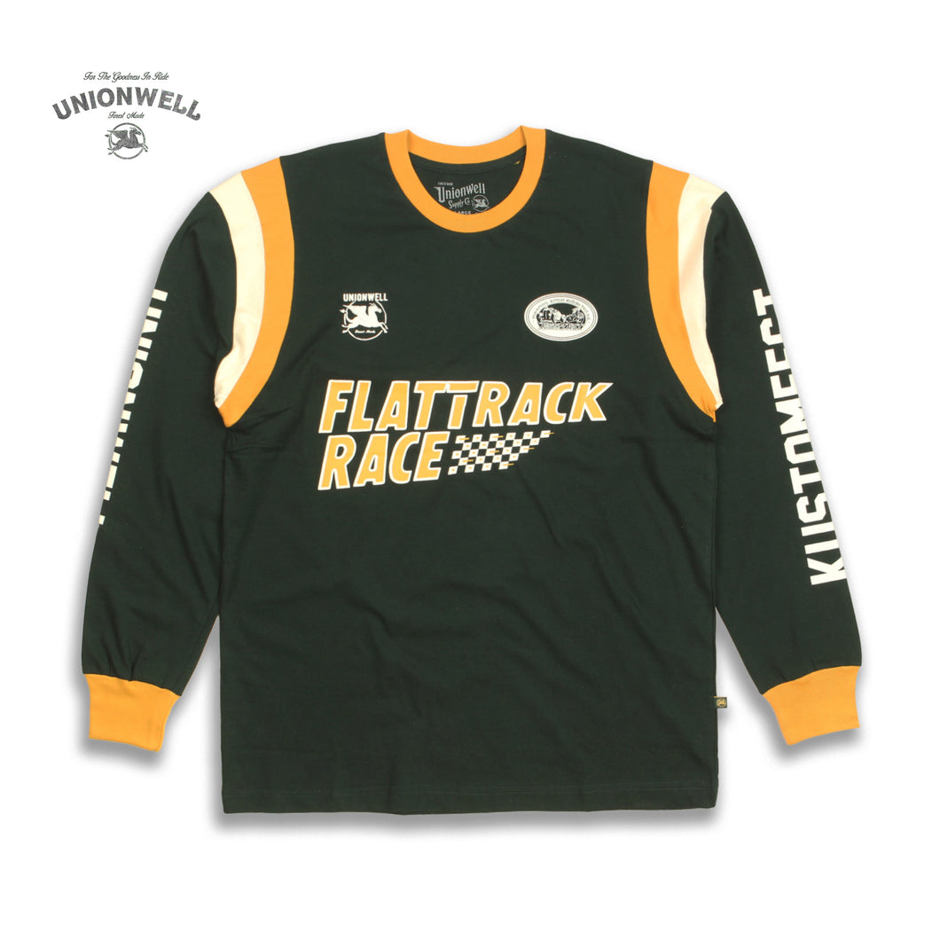 Unionwell Tshirt Flat Track Ls Green