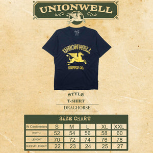 Unionwell T-shirt Draghorse Navy