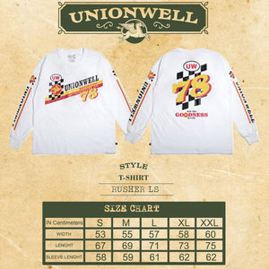 Unionwell T-shirt Long Sleeve Rusher Ls White