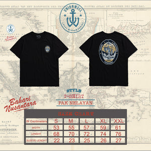 Unionwell T-shirt Pak Nelayan Black